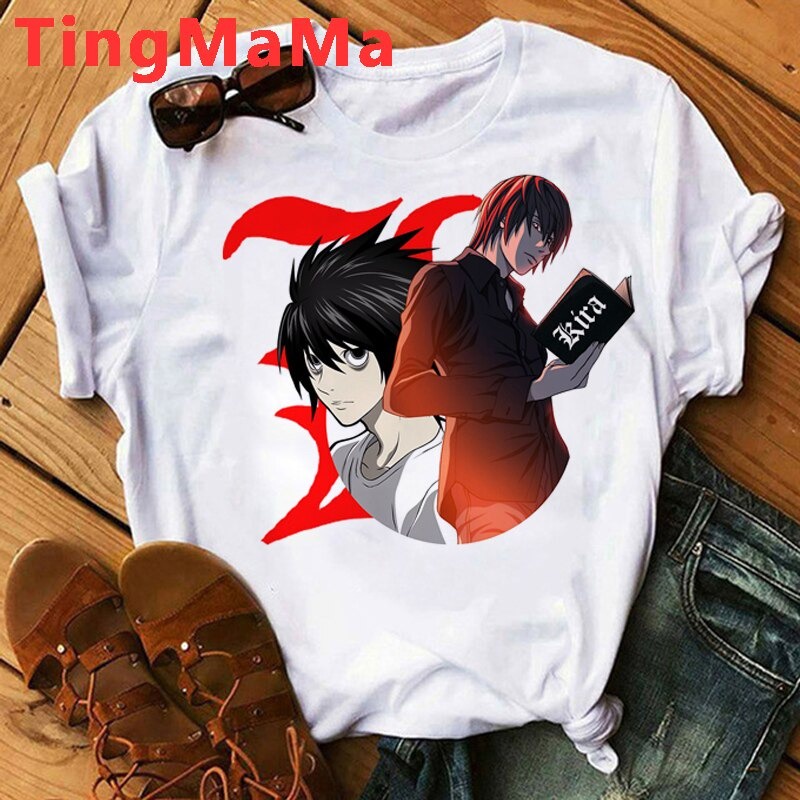 Jual Baju Kaos Anime Death Note - Lawliet - Misa Amane - Ryuk - Near T ...