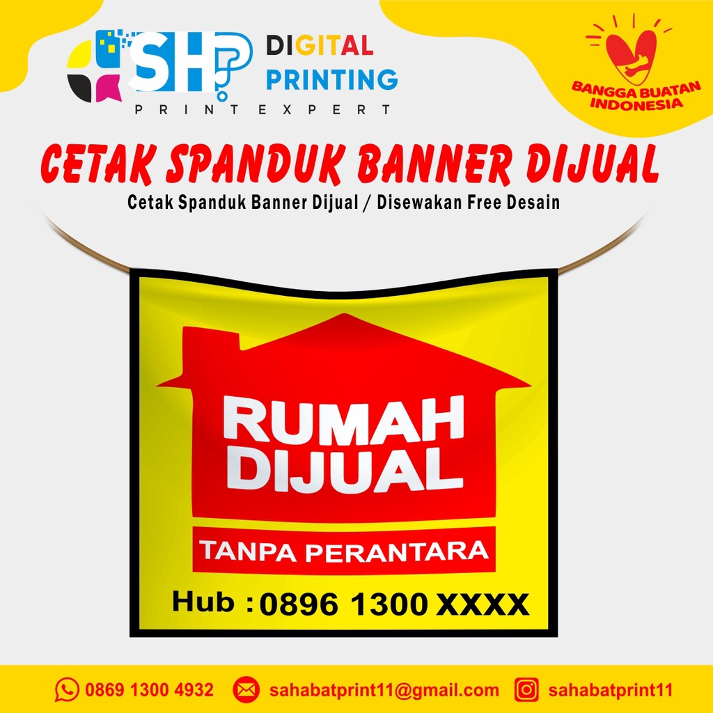 Jual Cetak Banner Spanduk Rumah Di jual Di Sewakan Dan Dikontrak ...