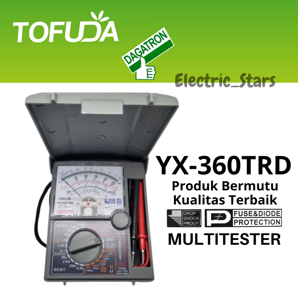 Jual Multimeter Tofuda Model Heles Yx 360 Trd Multitester Avometer Analog Tofuda Model Heles 2172