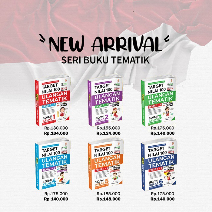 Jual Buku Sekolah Target Nilai 100 Ulangan Tematik Sd Mi Kelas 1 2 3 4