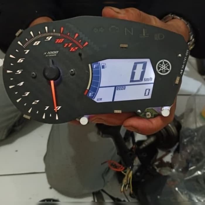 Jual speedometer spidometer digital mesin lcd mx king original KM 0