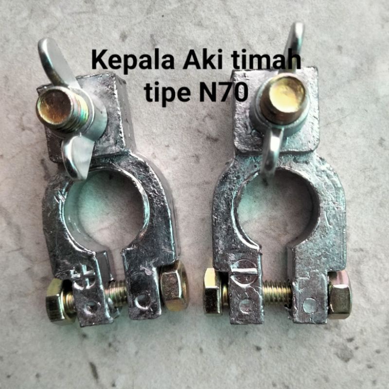 Jual Klem Aki mobil besar tipe N70 timah | Shopee Indonesia