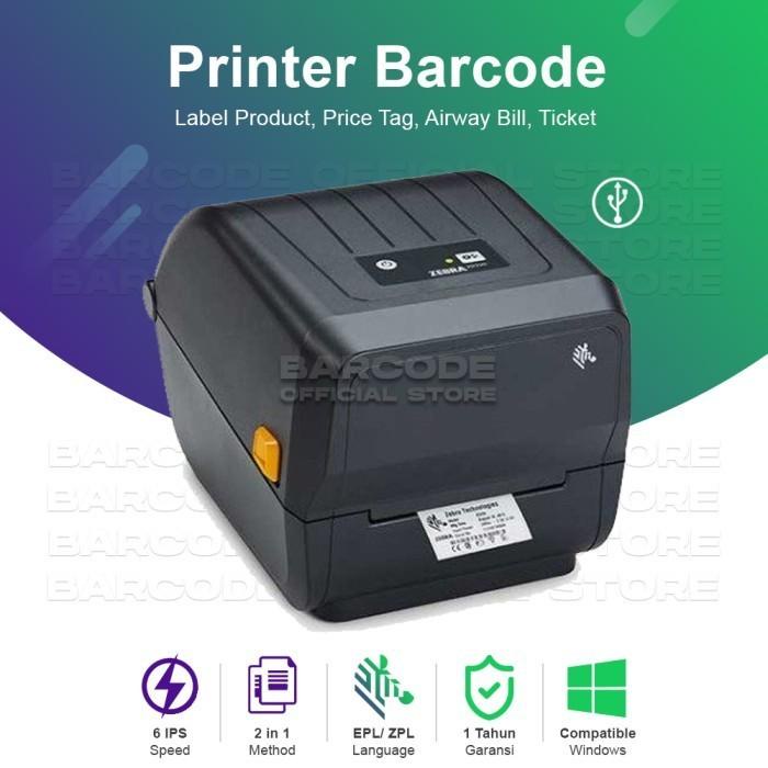 Jual Printer Printer Barcode Zebra Zd220 Print Label Stiker Thermal Semicoated Yupo Shopee 5562