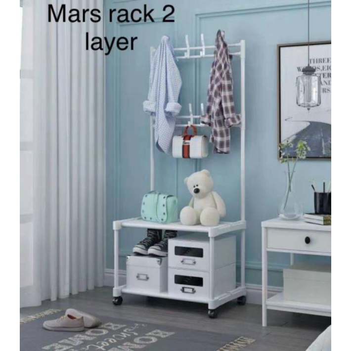 Jual MARS RACK 2 LAYER HOOK GANTUNGAN RODA | Shopee Indonesia