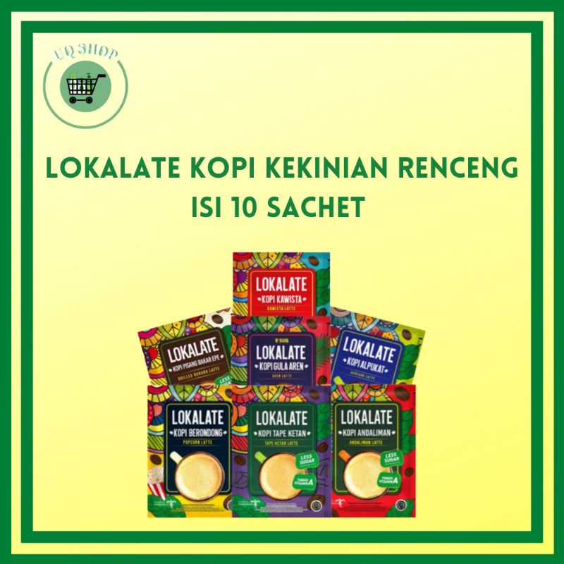 Jual Lokalate Kopi Kekinian Renceng isi 10 Sachet Shopee Indonesia