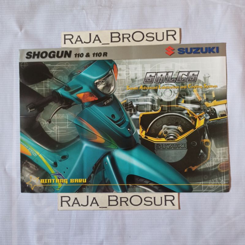 Jual Poster brosur Suzuki Shogun R 110 Shogun 110R 2001 | Shopee Indonesia