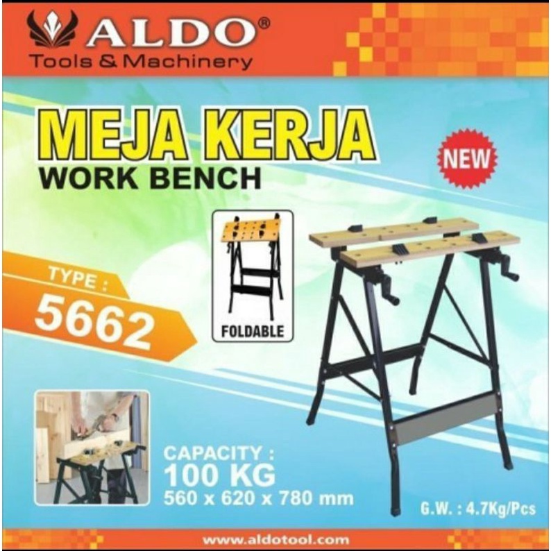 Jual Meja Kerja Workbench Aldo/ Portable Workshop Workbench/ Meja Kerja ...