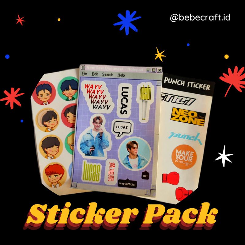 Jual STICKER STIKER PACK LEMBARAN CUSTOM FREEBIES THAILAND KPOP ANIME ...