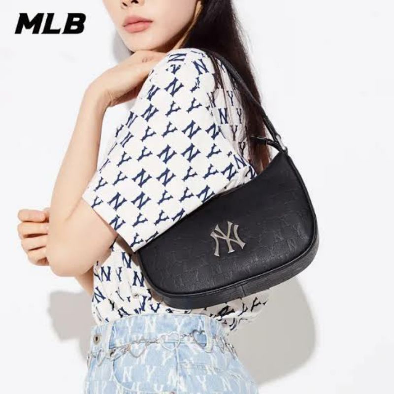 Authentic Streetwear & Sneakers Store on Instagram: MLB NY Yankees  Monogram Embo Leather Hobo Bag White BNWT Authentic - One Size Price :  2.300.000 Shop 🛒 Online 24/7: ✓ Tokopedia