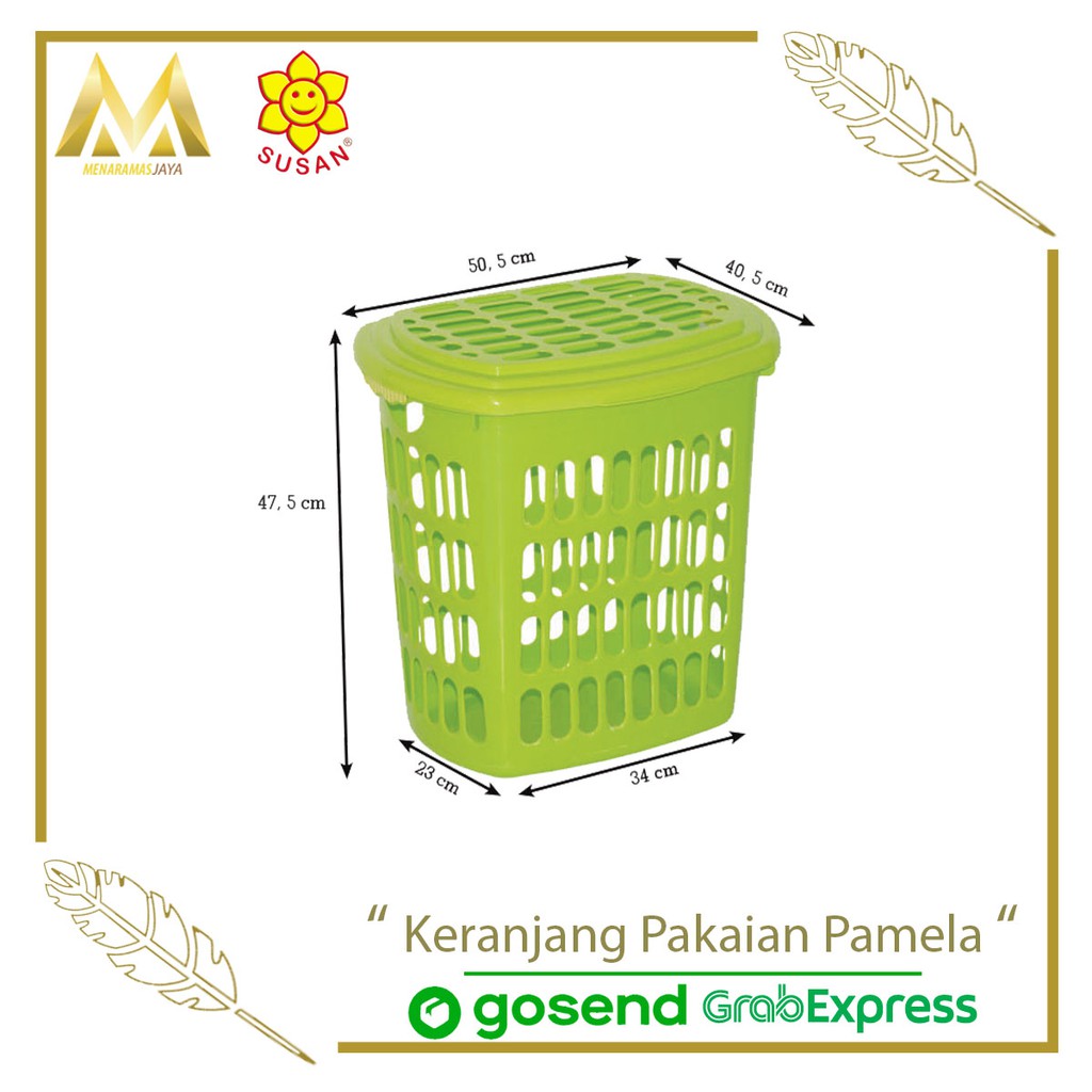 Jual Keranjang Pakaian Pamela Laundry Basket Pamela Keranjang Plastik