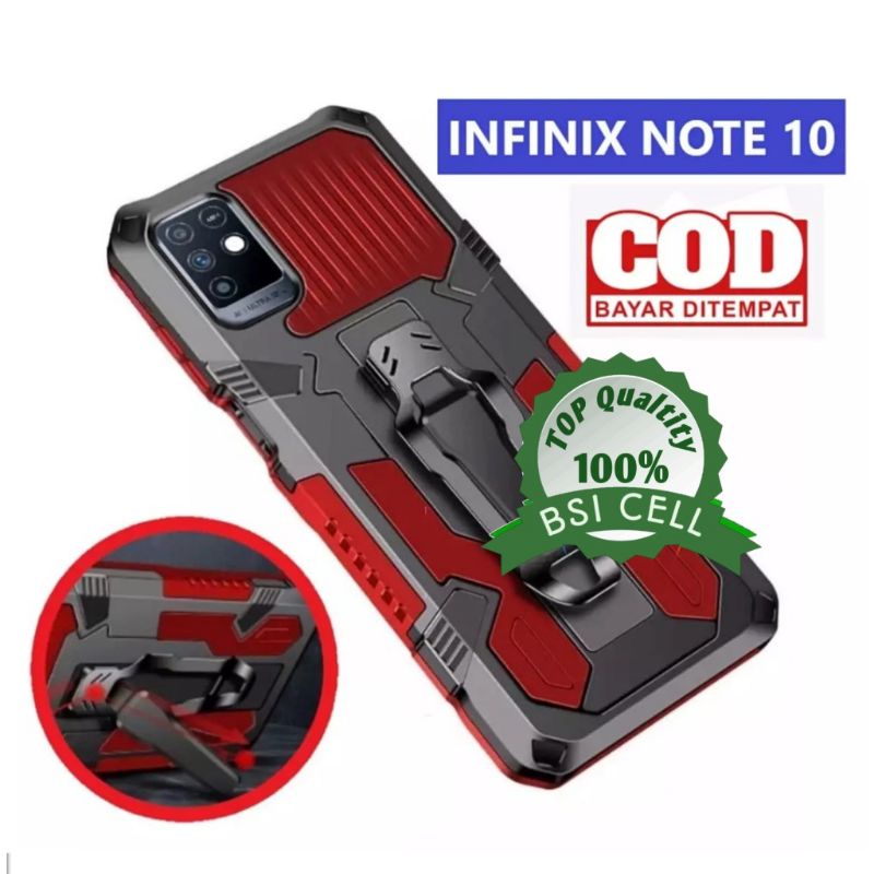 Jual Infinix Note 10 X693 Casing Standing Back Klip Hard Case Hp Robot New Cover Shopee 1284