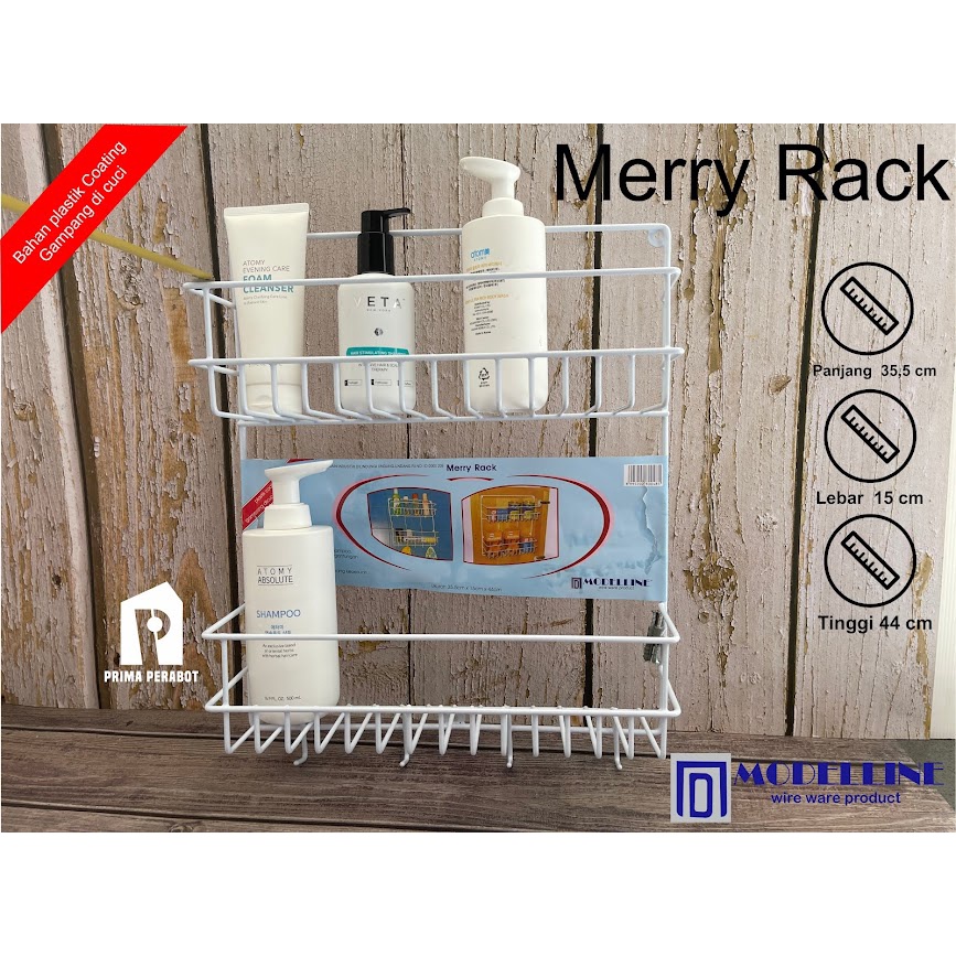 Jual Rak Kamar Mandi Rak Dapur Modelline Anti Karat Merry Rack | Shopee ...