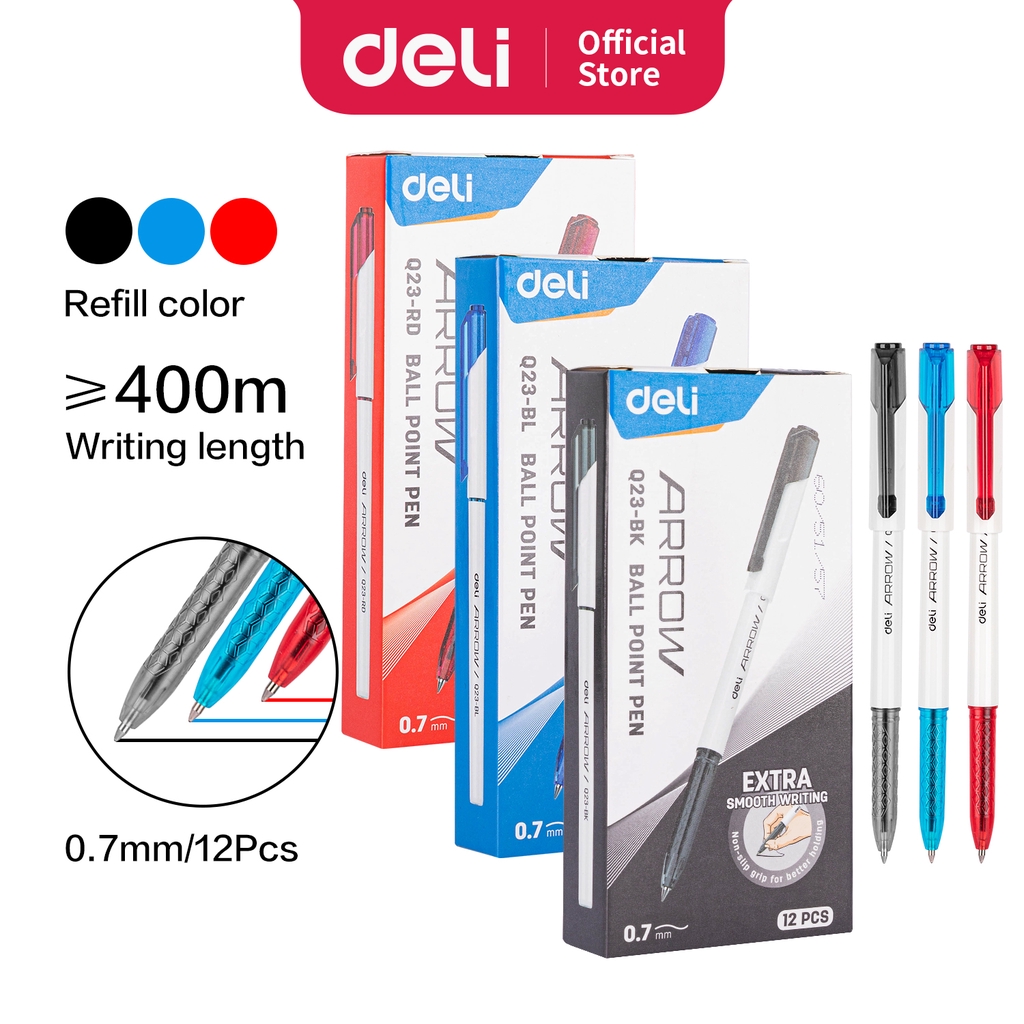 Jual Deli Ultra Smooth Gel Pen Pulpen Retractable Capable 0.7mm Tinta