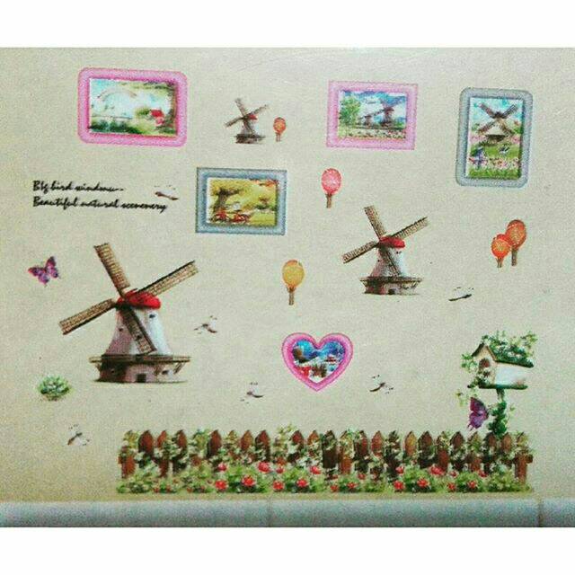 Jual Wall Sticker Kincir Angin 3D | Shopee Indonesia