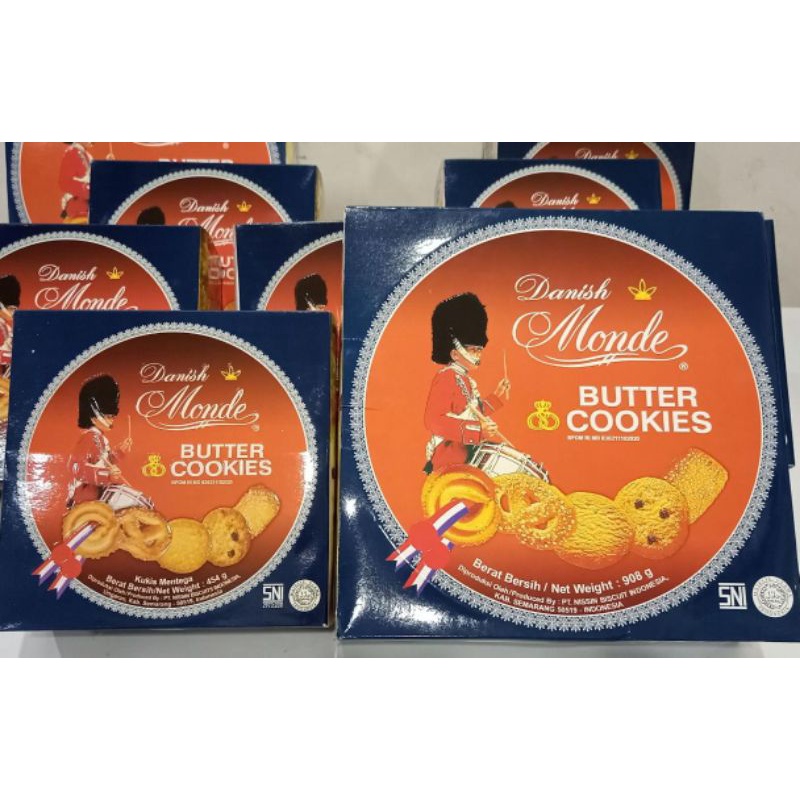 Jual READY STOK MONDE BUTTER COOKIES JAJAN KALENG PREMIUM MONDE 454 GR