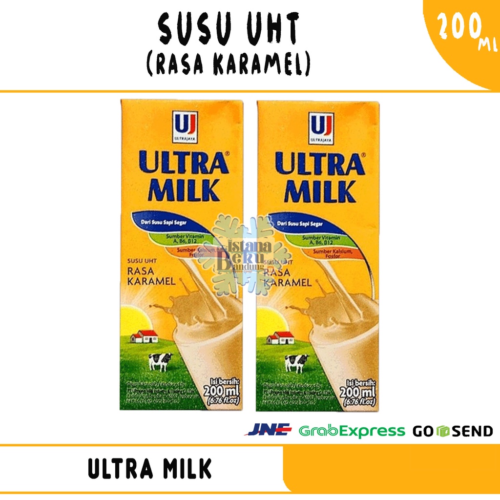 Jual Ultra Milk Rasa Karamel 200ml Shopee Indonesia 4398