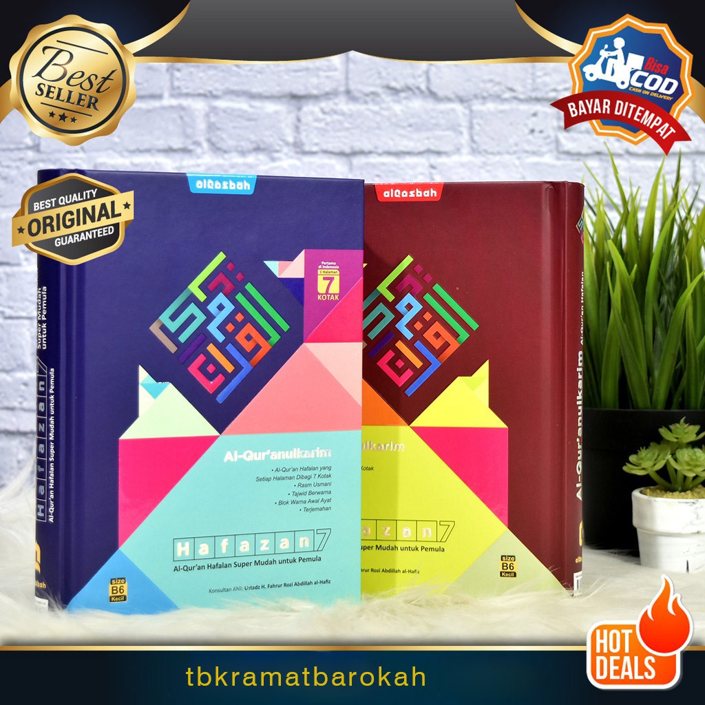 Jual Al Quran B6 Al Hafazan Milenial Blok Warna, Quran Terjemah, Al ...