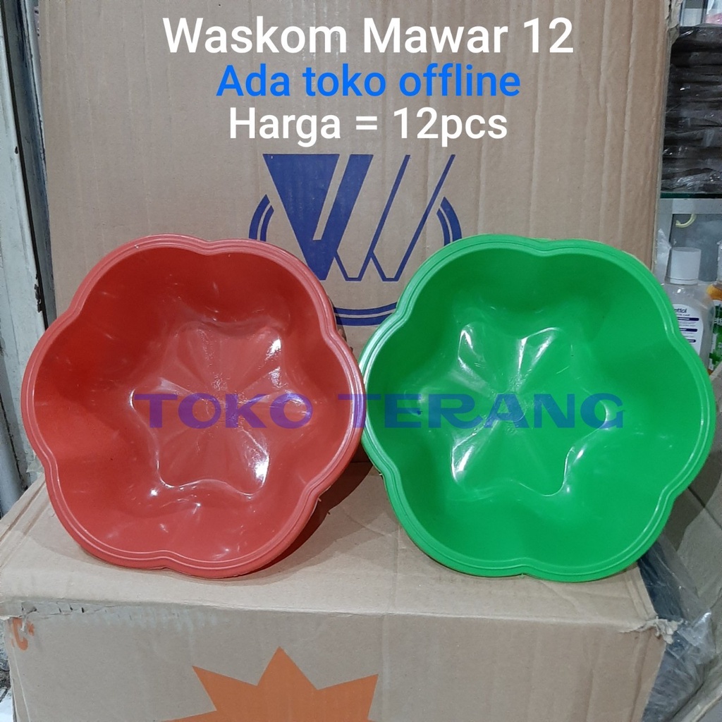 Jual Isi 12 Pcs Waskom Mawar 12 Waskom Plastik Waskom Berkatan