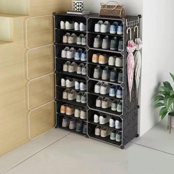 Jual Rak Sepatu Debu 8 Layer Tebal Shoe Rack Portable Serbaguna Kotak ...