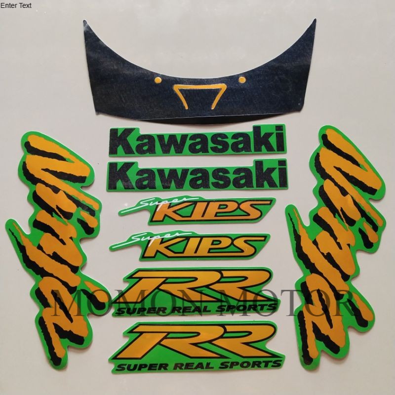 Jual Sticker striping kawasaki ninja rr old 2007 2008 hijau stiker ...
