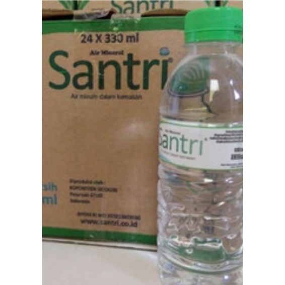 Jual Air Mineral Santri Botol Mini 330 Ml Shopee Indonesia 8380