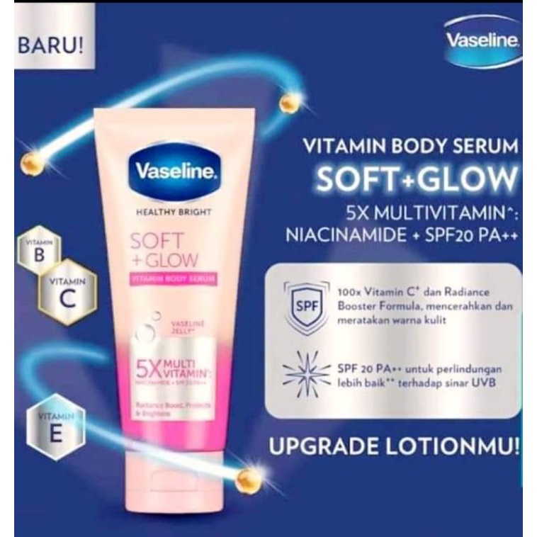 Jual Vaseline Healthy Bright Vitamin Body Serum Soft Glow Shopee Indonesia 3562