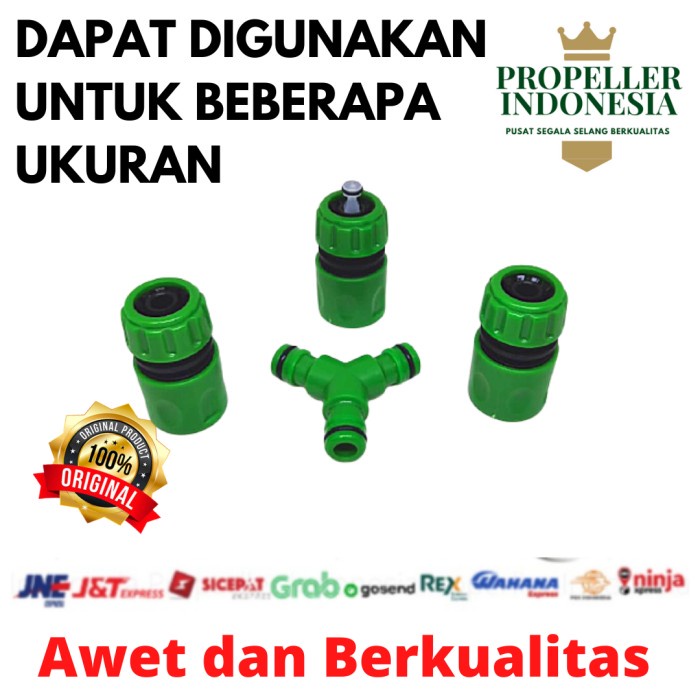 Jual A Sambungan Selang Air Paket Quick Connector Selang Konektor Y