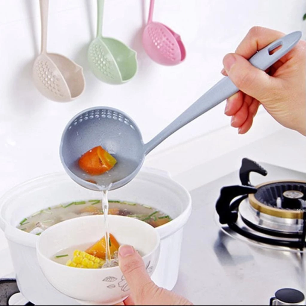 [UNIK88] YT034 Centong Kuah Sop 2 In 1 Sendok Saring Sayur Soup Spoon | AutoStock