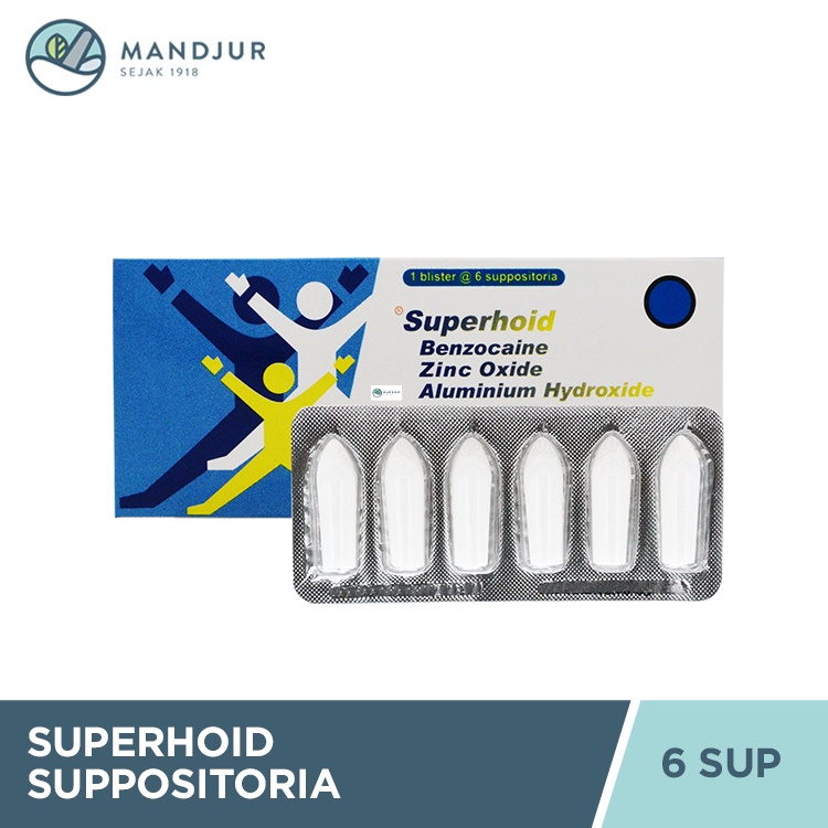 Jual Superhoid Suppositoria Isi 6 - Anti Nyeri Hemoroid, Wasir, Ambeien ...