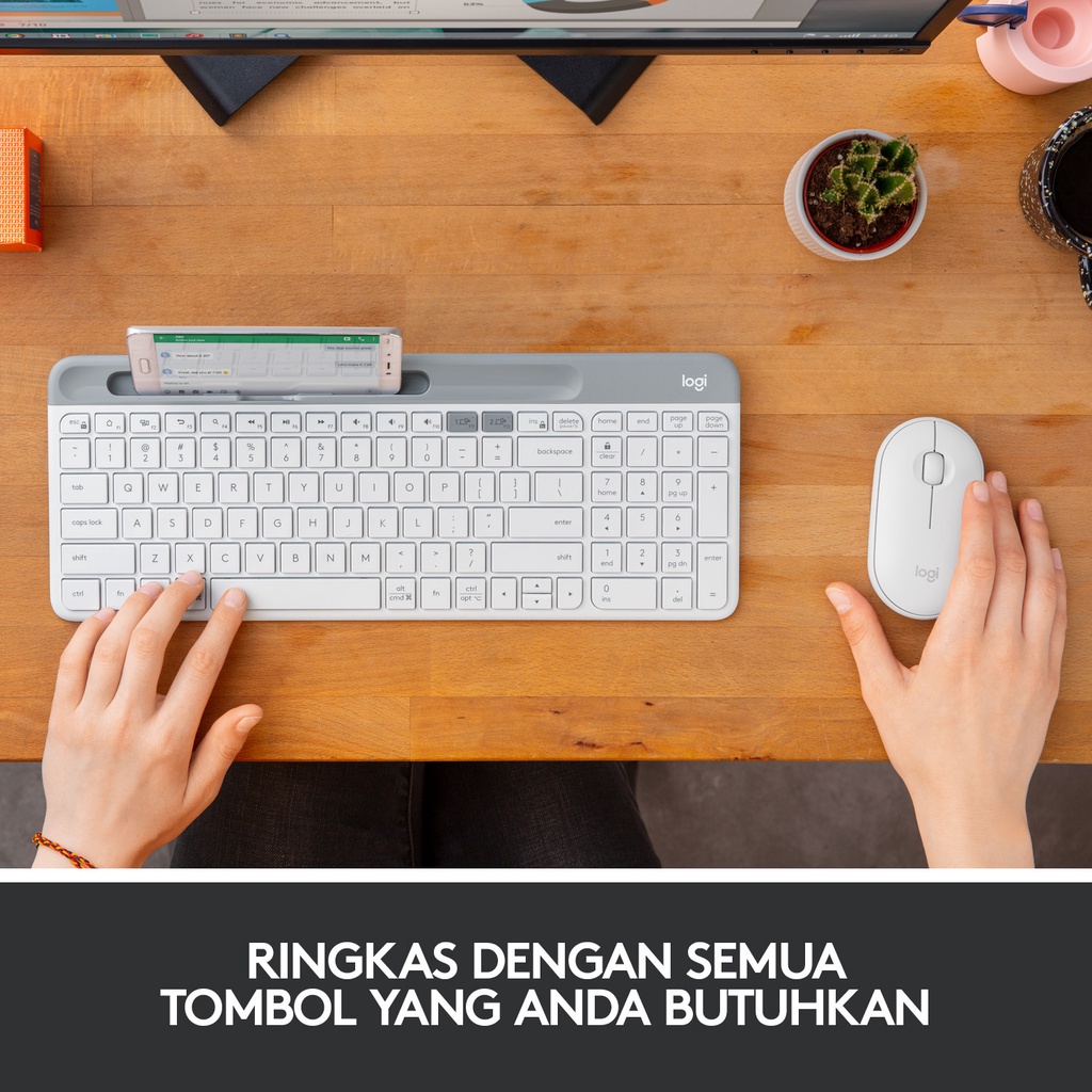 Logitech K580 Keyboard Slim Multi-Device - White (3)