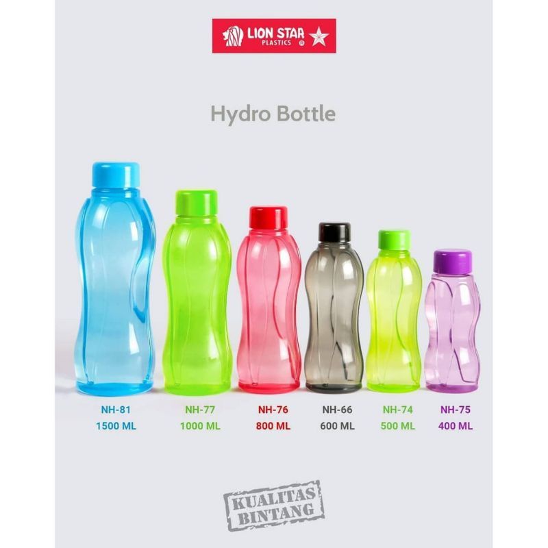Jual Botol minum hydro Lionstar 1.5 liter - 400 ml Botol minum plastik ...