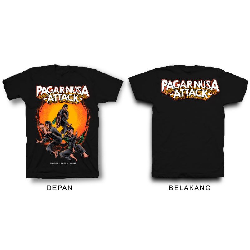 Jual Kaos Pagar Nusa Attack Pencak Silat Ipsi Distro Katun Shopee