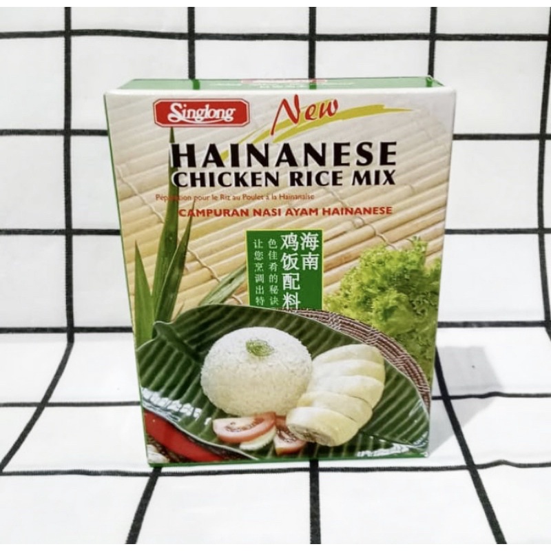 Jual Singlong Hainanese Chicken Rice Mix 90gr/ Campuran Nasi Ayam ...