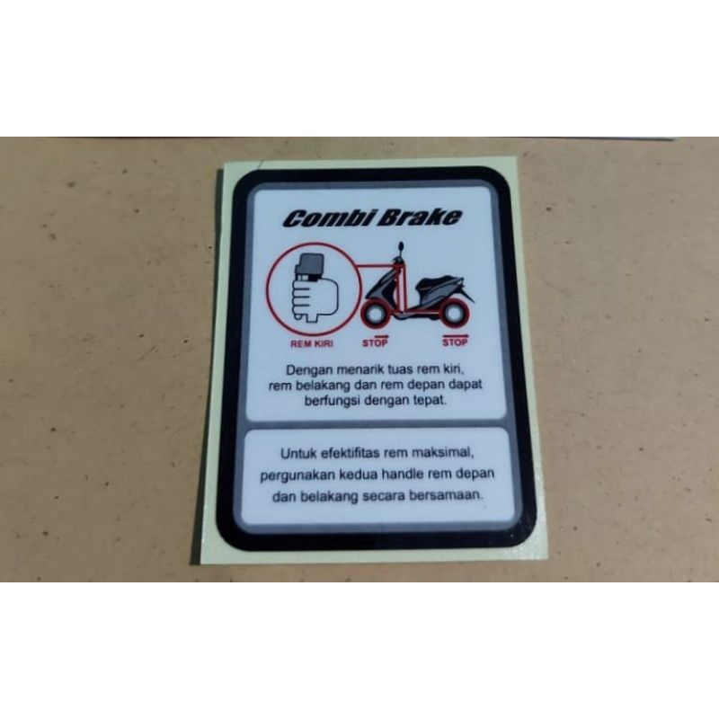 Jual STICKER COMBI BRAKE HONDA | Shopee Indonesia