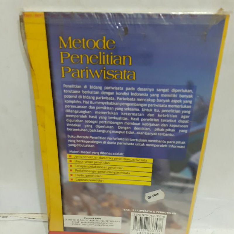 Jual Metode Penelitian Pariwisata orig | Shopee Indonesia