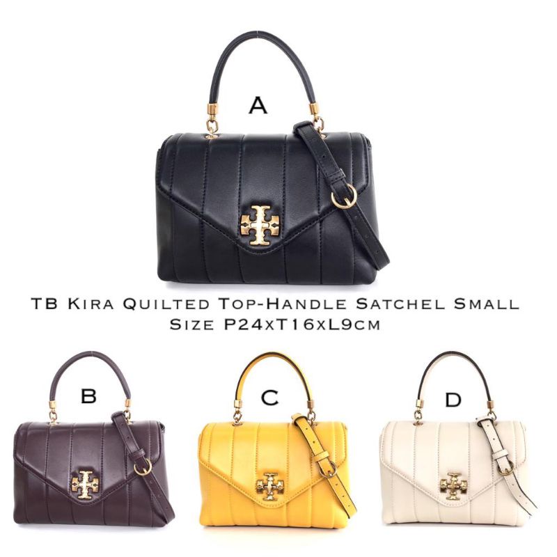Jual Tory Burch Kira Quilted TopHandle Satchel Small Shopee Indonesia
