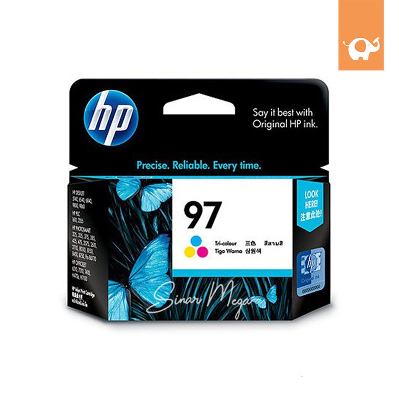 Jual HP Cartridge 97 Color Tri colour Warna Tinta Berkualitas Original ...