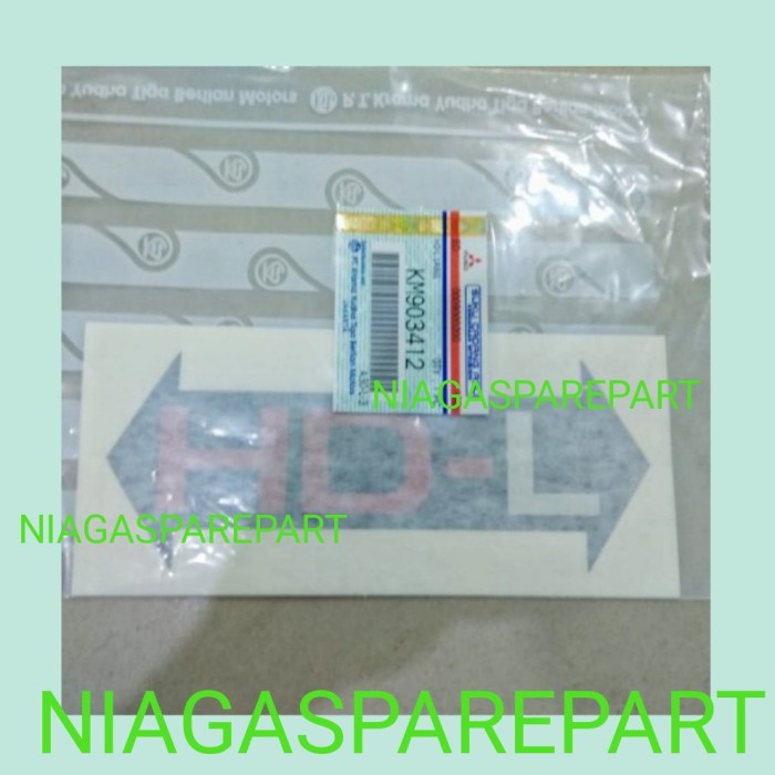 Jual STICKER HDL - KM903412 MITSUBISHI ORIGINAL STIKER LABEL HD-L ...