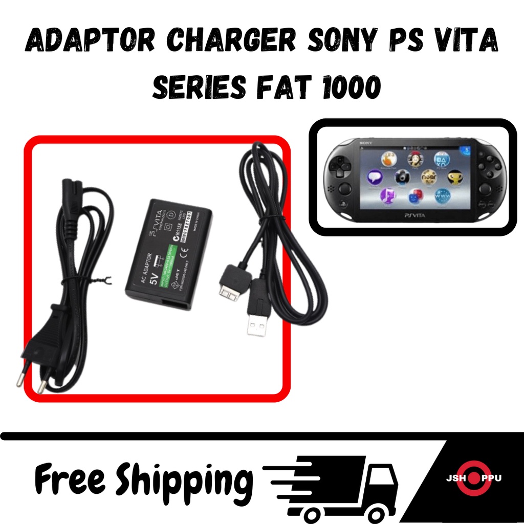 Jual Charger PS Vita Adaptor Adapter Charger PSVita Fat Sony 1000