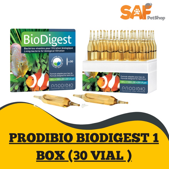Jual BIODIGEST BAKTERI STARTER CYCLING AQUARIUM AIR LAUT 1 BOX | Shopee ...