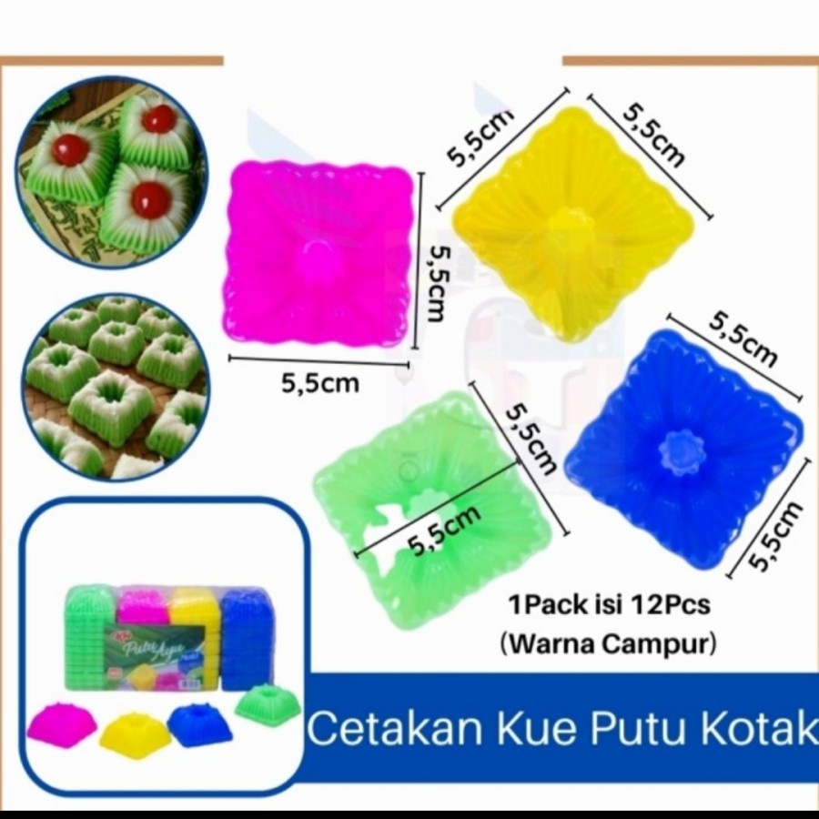 Jual 36pcs Cetakan Kue Putu Ayu Spiral Jasmine Mawar Tulip Talam