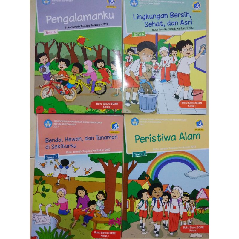 Jual Buku Tematik Kelas 1 tema 1 2 3 4 5 6 7 8 / Buku Tema SD/MI Kelas ...