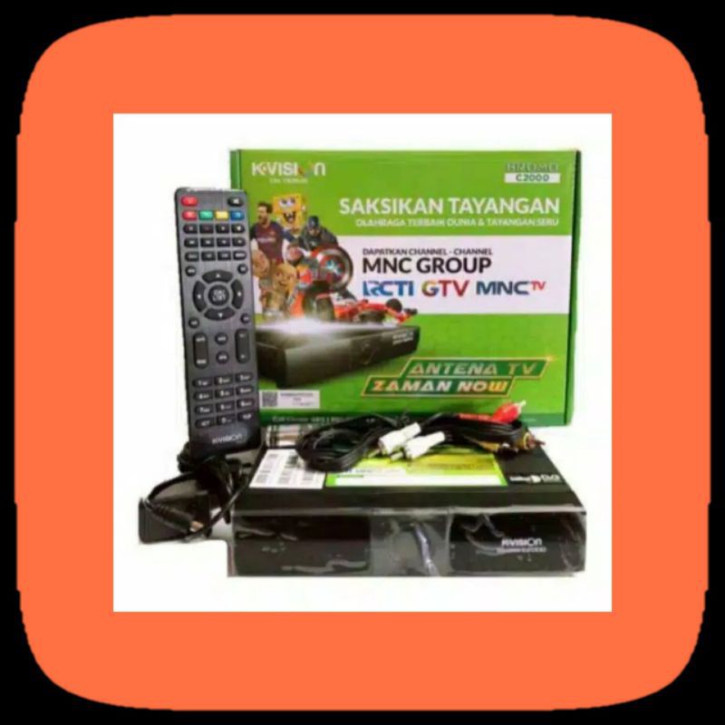 Jual Bonus 1 bulan semua siaran Receiver Parabola KVISION BROMO C2000 K Vision HYBRIDsemua jenis