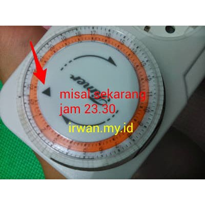 Jual CARA PAKAI OB Stop Kontak Timer Program PUTAR MANUAL 24 Jam Hours ...