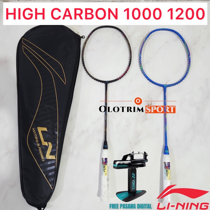 Jual Raket Badminton LINING HIGH CARBON 1000 1200 HC1000 HC1200 HC 1000