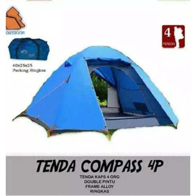 Jual Tenda Camping Kapasitas Dobel Layer Frame Aloy Waterproof