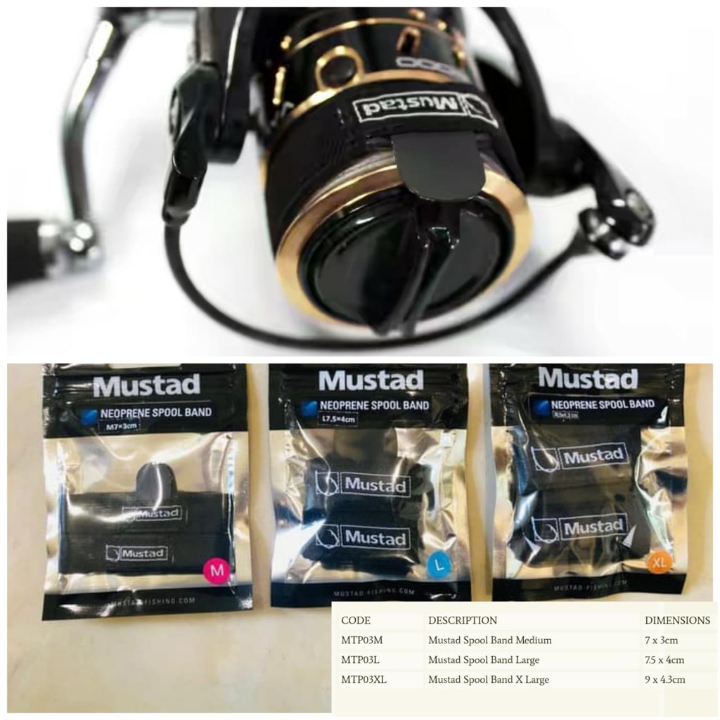 Jual Accecoris pancing Mustad Neoprene Spool Band ( tutup senar atau pe ...