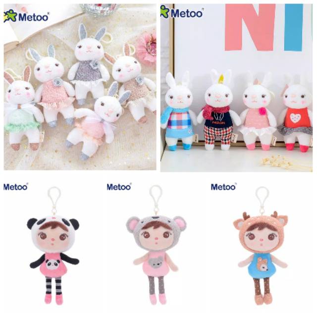 Jual Gantungan boneka Metoo Kelinci Angela Cute Keychain Korea Import ...