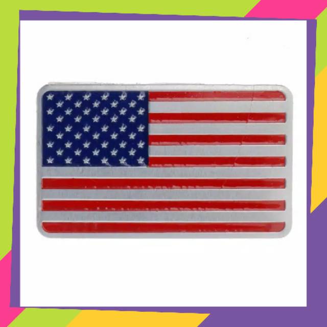 Jual Stiker Emblem Bendera Amerika - Lambang Bendera - USA - Bahan ...