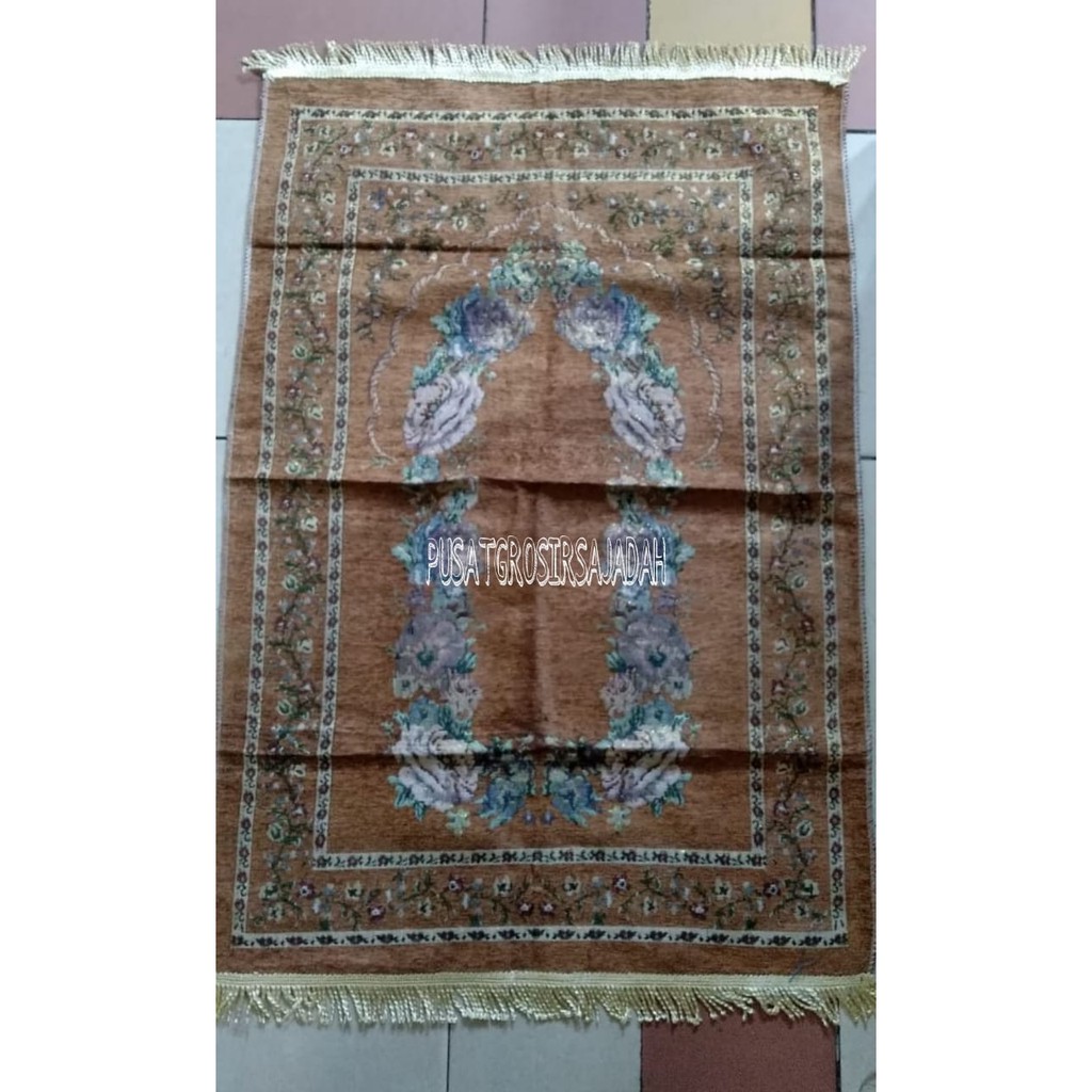 Jual Sajadah Turki Chenil Tambang Mawar X Cm Tebal Lembut Grosir